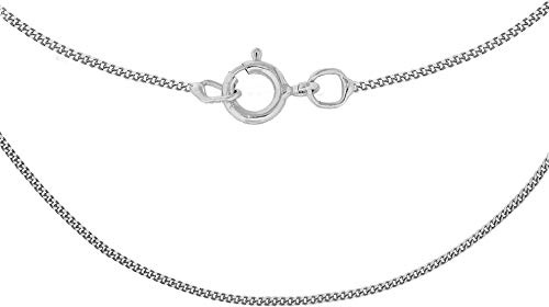 CARISSIMA Damen 9k (375) Weißgold 0.8mm Diamantschliff Panzerkette 5.13.0033 41cm/16zoll