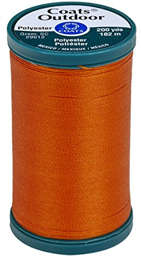 Coats Outdoor Living Thread 200yd-Tangerine, Polyester