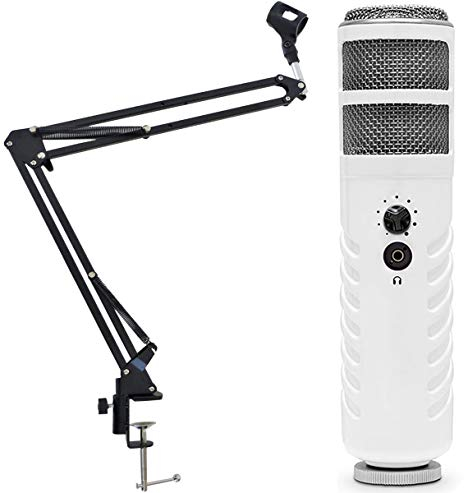 Rode Podcaster MKII USB Mikrofon + keepdrum NB35 Mikrofonstativ Tisch-Mikrofonarm Gelenkarm