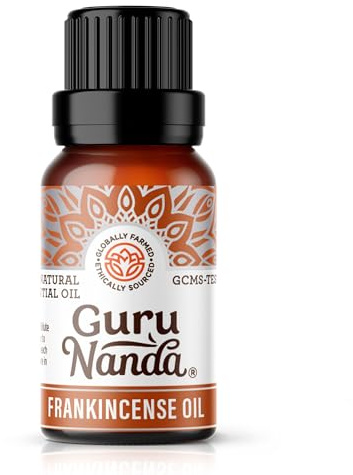 GuruNanda Frankincense Essential Oil, 100% Pure, Natural and Undiluted Diffuser Oil for Aromatherapy, Massages & DIY Recipies, Promotes Comfort & Supports Radiant-looking Skin (0.5 fl Oz)