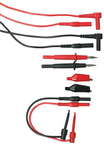 Extech Instruments TL809 Electronic Test Lead Kit,black/red