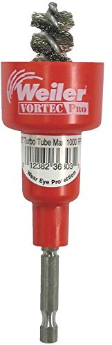 Weiler 36305 Spiral Wire Brush Tool, Stainlesss Steel, 1, 1-1/8 inches, Made in The USA
