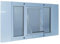Ideal Pet Products 33SWDM Haustierklappe für Aluminium-Schiebefenster, mittel, 17,8 x 28,6 cm, weiß