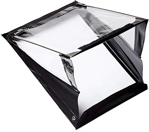 Wasserdichtes Klemmbrett A4 Hochformat von Paperdry, Schwarz, Starkes PVC mit Kälteschutz, Outdoor-Klemmbrett mit Deckel und Stauraum, Dokumentenhalter A4