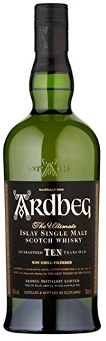 Ardbeg Single Malt Scotch Whisky 10 Year Old 70cl