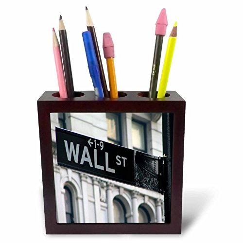 3dRose LLC ph_3103_1 Wall Street 5-Inch Tile Pen Holder