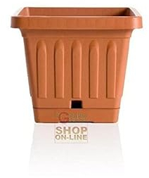 Bama Vaso per piante con sottovaso autoirrigante, 30 x 30 cm