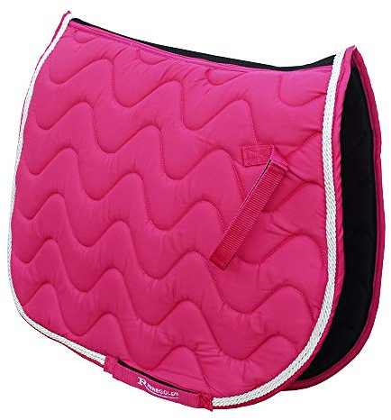 Rhinegold Sattelpolster Wave, voll, himbeerfarben