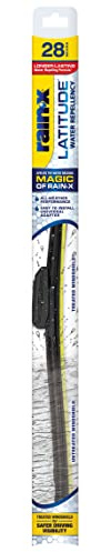 Rain-X 5079282-2 Latitude 2-In-1 Water Repellent Wiper Blades, 28 Inch Windshield Wipers (Pack Of 1), Automotive Replacement Windshield Wiper Blades With Patented Repellency Formula