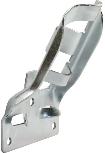 Prime-Line U 9378 Support pour mât de drapeau de 1,9 cm, 30 degrés, construction en acier estampé, plaqué zinc