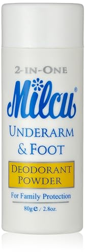 Milcu Underarm & Foot Deodorant Powder 80 Grams Large Size by Milcu