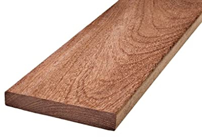 Cumaru-terrassbrädor från BioMaderas, FSC 100 %, 21 mm tjocklek, 145 mm bredd (121 cm längd)