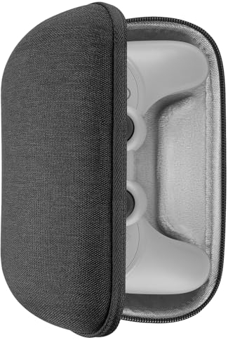 GEEKRIA Controller Travel Case Compatible with 8BitDo Pro 2, Ultimate, 2C, Hard Shell Carrying Bag, Protective Storage with Internal Mesh Pocket for Charging Cable (Dark Gray)