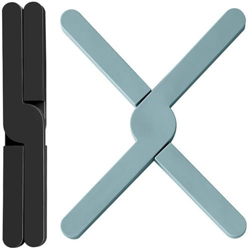 JEYORZY 2 pcs Sottopentola, Antiscivolo Sottopentola Resistente, Pieghevoli Sottopentola, Sottopentola per Padelle Calde Sottopentola Pieghevoli Sottopentola Pad Isolamento Termico per Cucina Piatti