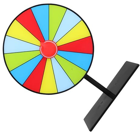 SOLUSTRE Rueda Ruleta Fortuna De Ruleta De Mesa Soporte Rueda Giratoria De Borrado Seco Para Fiestas Actividades De Carnaval y Aula Utilería De Premio