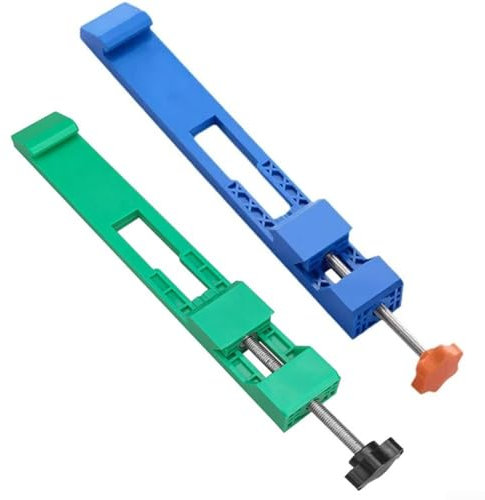 Eawfgtuw Lot de 2 pinces de positionnement réglables pour machine de découpe de 12,7 à 15,2 cm pour outil de coupe de précision Bleu/vert
