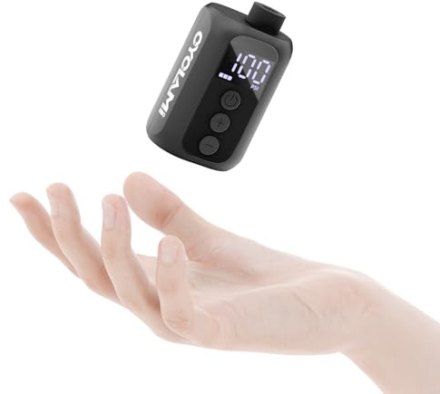 Mini Bomba de Bicicleta, CYCLAMI 100PSI Eléctrico de la Bicicleta con Manómetro Digital, Bomba portátil para Bicicleta con válvula Presta y Schrader para Bicicletas de Carretera Bike Montaña