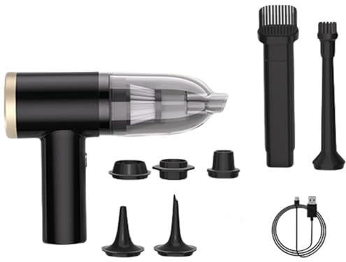 Uqezagpa Car Vacuum Cleaners 12000pa Handheld Vacuum Cleaners Rechargeable Portable Suction Nozzle Multifunctional Automotive Cleaner