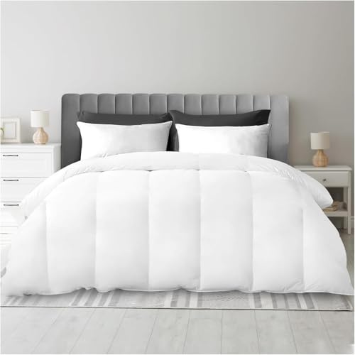 Hollowfibre 16.5 Tog King Duvet Quilt White Luxury Hotel Quality Super Soft Microfibre For Summer Winter Warm Cosy Breathable Washable