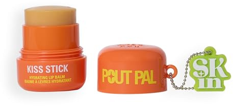 Revolution Skincare Pout Pal Kiss Stick, Baume à Lèvres Hydratant au Beurre de Karité, Squalane & Vitamine E, Végan & Non Testé sur les Animaux, Mango, 9g