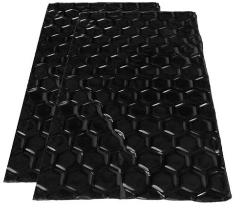 HYTROVE 2 piezas Material de Amortiguación de Vibraciones y Aislamiento Acústico para Automóvil Lámina de Butilo Resistente Altas Temperaturas Kit para Reducción de Ruido y Absorción de