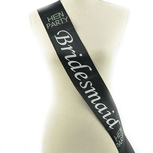 Gifts 4 All Occasions Limited SHATCHI-1275 Shatchi Brautjungfer Schärpe mit Strasssteinen, für Junggesellinnenabschiede, Brautpartys, Hochzeiten, Kostümzubehör