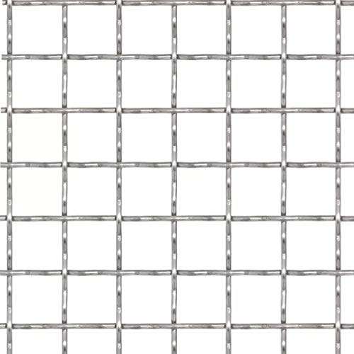 yorten Drahtgitter Wellengitter Edelstahl Gartenzaun 4 Eck Geflecht Drahtzaun - 100×85 cm 31×31×3 mm