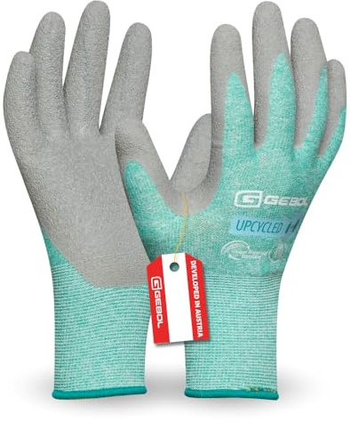 Gebol Upcycled Grip Arbeitshandschuhe, Gr. 8/M, wasserabweisend | Für Werkstatt, Montage & KFZ, sicherer Halt bei jedem Griff, feines Tastgefühl, angenehme Passform
