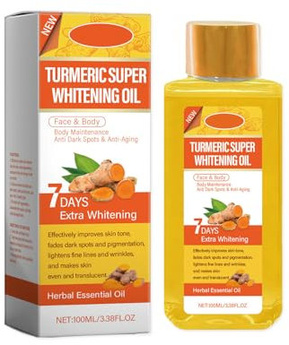 Olio per il corpo, vitamina C, correttore olio per il corpo, vitamina C, 7 giorni, olio per il corpo, vitamina C, per idratante e (arancione, 4,3 x 3,6 x 11,5 cm)