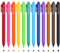 YISAN Gelschreiber,Einziehbarer Kugelschreiber bunt,Gelstifte 12 Farben, 0,7 mm Set zum Schreiben,Malen,Mandala,Bulletjournal,71044
