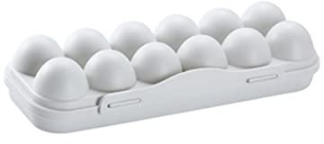 Uonlytech 2pièces Boîte Rangement Œufs Cases Grise Bac Empilable Résistant Chocs Récipient Pratique Pour Frigo Support Œufs Et Fonctionnel