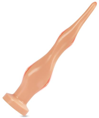 BDSMYEE Tappo anale extra lungo con ventosa, tappo anale XXL, dilatatore anale, espansore anale, giocattoli anali, giocattolo sessuale erotico per coppie, sesso estremo (Colore della pelle)