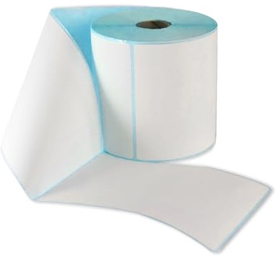 MERCURY- 1 Rollo 250 Etiquetas termicas Directas Blancas de 100x150mm (4 x 6), Fuerte Adhesion, Etiquetas Adhesivas Universal para Envios .(1 Rollo 250 Etiquetas)