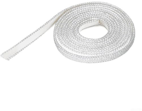 Honseadek Horno para junta de sellado de fibra de vidrio, pellet plano, 12 x 3 mm, resistente a la madera, para horno, chimenea, puerta, estufas de sellado (300 cm)