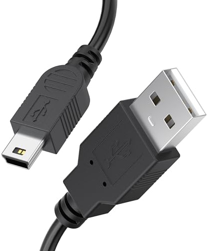 Vancle USB Mini-B Kabel Ladekabel, USB A 2.0 auf Mini B Stecker (5 Pin), Kompatibel mit PS3 Controller, Dash Cam, Blue Yeti, MP3 Player, Mikrofon, Hero 2/3, Nikon D300, Canon Rot usw (1m)