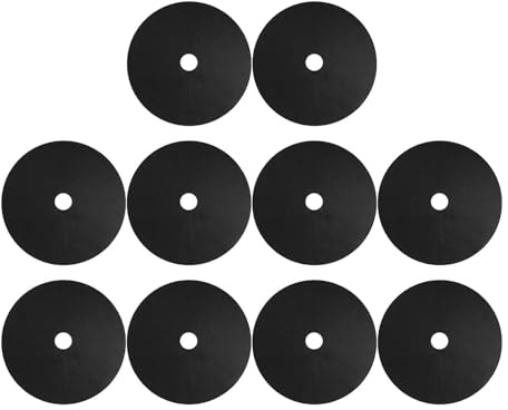 F Fityle Lot de 10 Disques de Paillage Anti-Mauvaises Herbes pour Arbres, en Tissu Non-Tissé, Diamètre Extérieur 42 cm (Intérieur 5 cm), Respirant et Perméable, pour Jardin et Verger, Noir