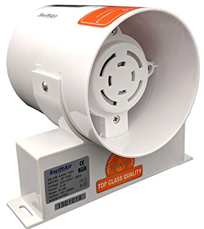 SF100S Standard On/Off Inline Extractor Bathroom Inline Fan 100m3/h Ventilation