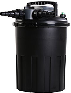 AquaForte CBF-15000 Druckfilter, Schwarz, 42 x 42 x 62 cm