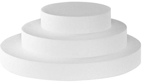 POLIAN Tischplatte aus Polystyrol, rund, 7,5 cm, 45 cm Durchmesser Party Party Cake Design