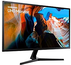 Samsung U32J590UQR, PC Screen, 4K UHD, 32 VA Panel, 4K Resolution (3840 x 2160), 60 Hz, 4ms, AMD FreeSync, Black