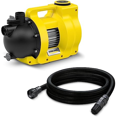 Pompe d'Arrosage Kärcher Bp 6,000 Garden Set, Moteur 1 000 W, Débit de 6 000 L/H, 4,5 Bar, HautEUr Manométrique Totale 45 M, HautEUr D’Aspiration Max, 8 m