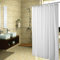 ANAZOZ Duschvorhang Weiß 80x200cm, Badevorhang Waschbar Antischimmel Duschvorhänge Polyester mit Ösen und Ringe