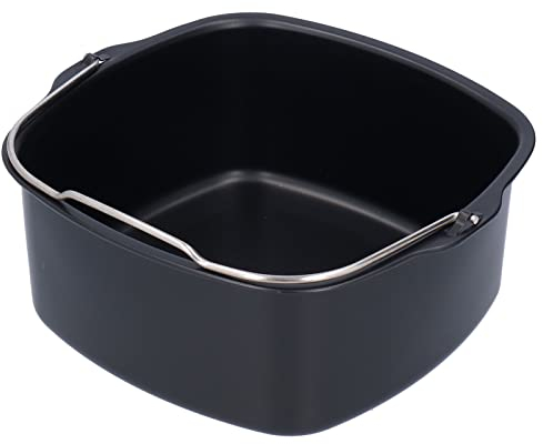 Molde para Freidora de Aire Caliente, Molde para Hornear Pasteles, Accesorios para Freidora Cesta para Hornear Pan, Freidora de Barril 18cm