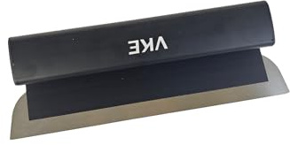 VKE - Juego de cuchillos para recubrir, espátula revestida profesional con mango telescópico, perfecto liss inoxidable 25/40/60 cm, herramienta multifunción perfecta para paneles de yeso (1 raspador