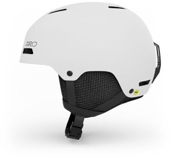 Giro Crue Ski Helmet - Snowboard Helmet for Kids, Youth, Boys, and Girls Matte White Small (52-55.5cm)