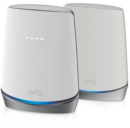 NETGEAR Orbi Cable Modem Router Combo Mesh System (CBK752) DOCSIS 3.1 – AX4200 WiFi 6 (4.2 Gbps) – Certified with Xfinity (up to 900Mbps, Spectrum & Cox (up to 1Gbps) – Covers 5,000 sq.ft.