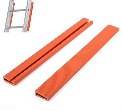 Ladder Stabilizer, Rail Ladder Covers for Gutters & Roof, Ladder Safety Protector Fits Extension Ladders with 1”Wide Offset “T” Profile, Used to Fall Prevention and Scratch Protection, 2 Pack