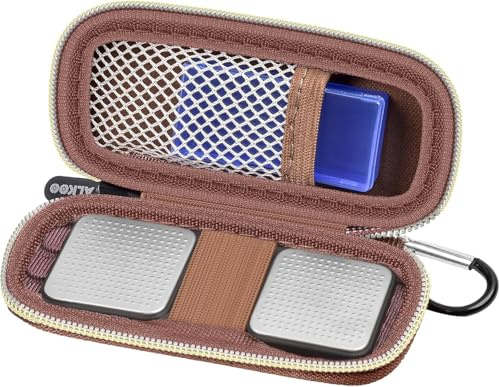 Herzmonitor-Tasche kompatibel mit AliveCor KardiaMobile 6L - Smartphone-kompatibler 6-Messungen-EKG-Monitor für Apple- und Android-Geräte - NUR HÜLLE (Braun)