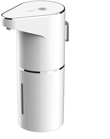 Dispensador automático de jabón espumoso sin contacto con sensor de movimiento infrarrojo, 350 ml, recargable por USB, 3 niveles de espuma ajustables para baño, cocina, oficina