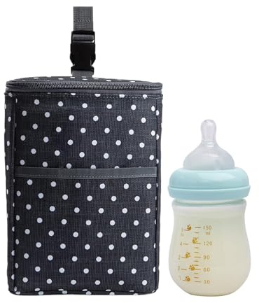 Borsa refrigerante per bottiglie – Organizzatore per bottiglie termiche, contenitore per bottiglie portatile | Contenitore compatto per latte per bambini con di ghiaccio, porta bottiglie con
